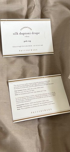 Pottery barn silk - barn, dupioni